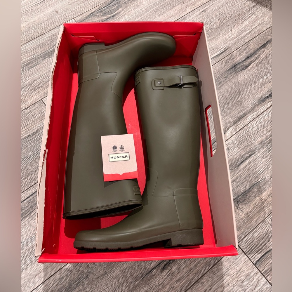 Hunter Tall Boots Olive Green